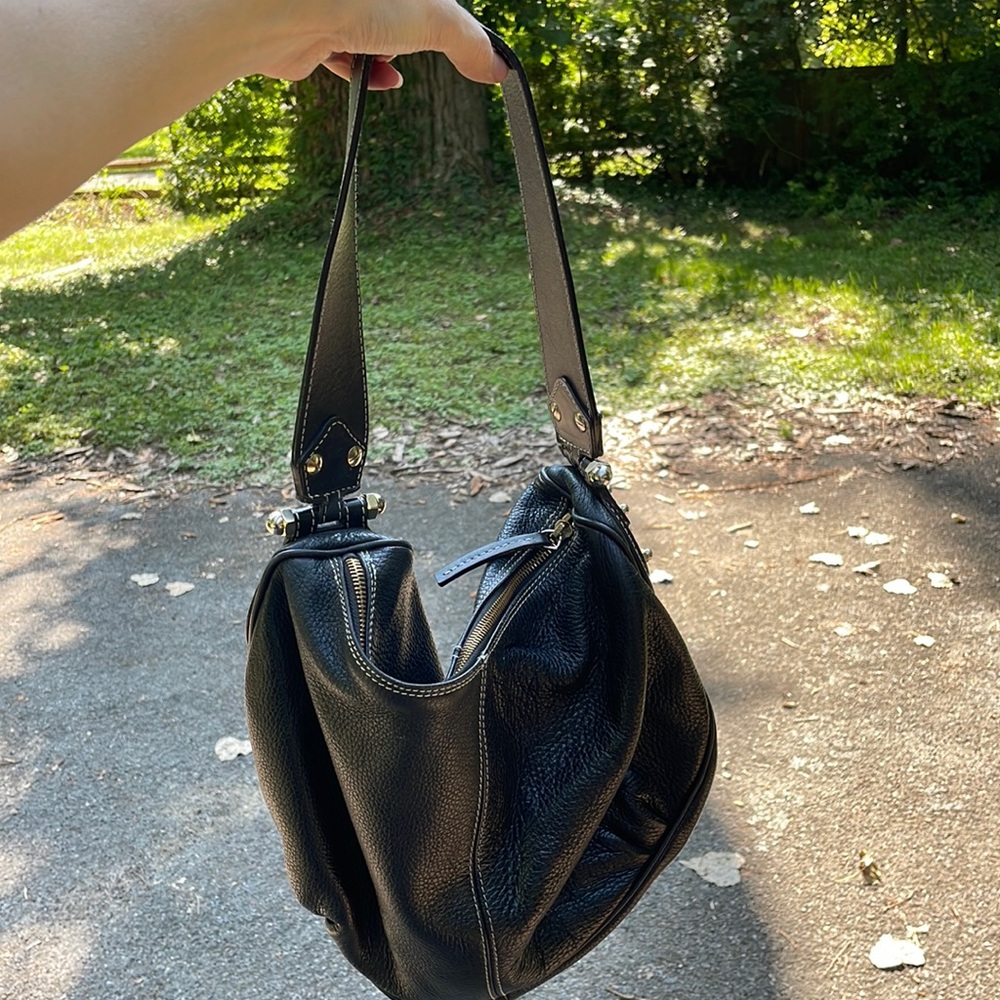 FURLA black leather bag